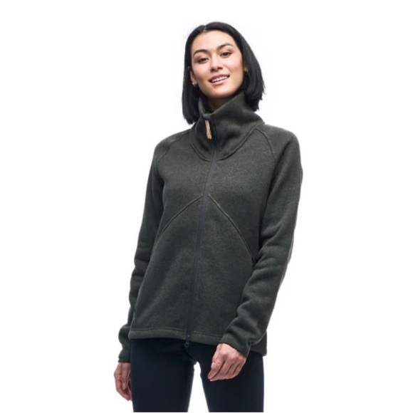 Indyeva KAULA II Full-Zip Sweater Polartec Fleece Jacket Size L in Green - Picture 1 of 10